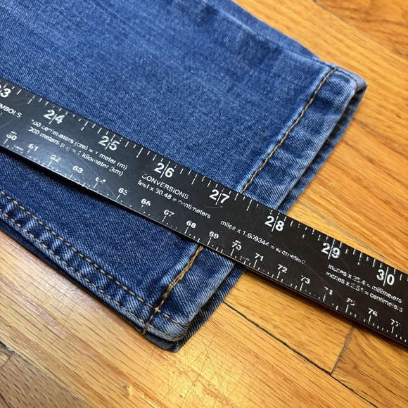 Levis 502 Jeans Mens 29x30 Blue Taper Fit Stretch Denim Medium Wash Casual - Picture 7 of 8